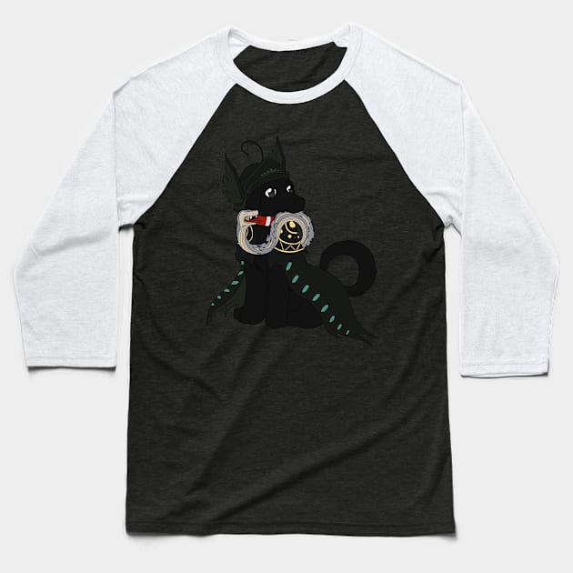 Snake Hunter Baseball T-Shirt by amarysdesigns